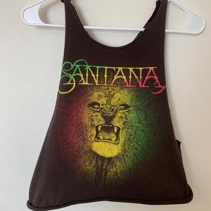 santana brown tank top